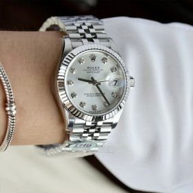 최고퀄 THB공장 여성용 롤렉스 데이저스트 실버 10P 다이얼 스틸 31mm