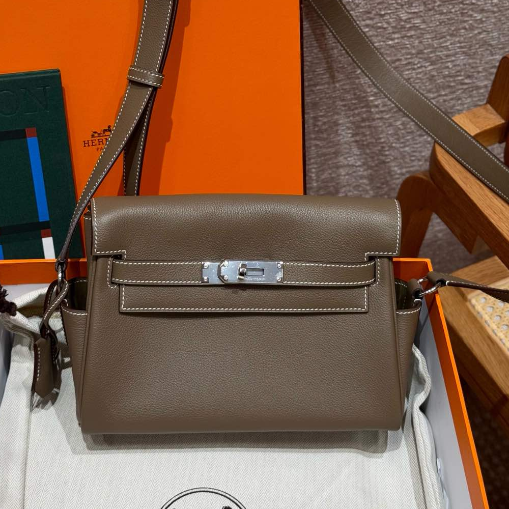 최고퀄 올수공 에르메스 켈리 메신저 24 에토프 에버컬러 가죽 은장