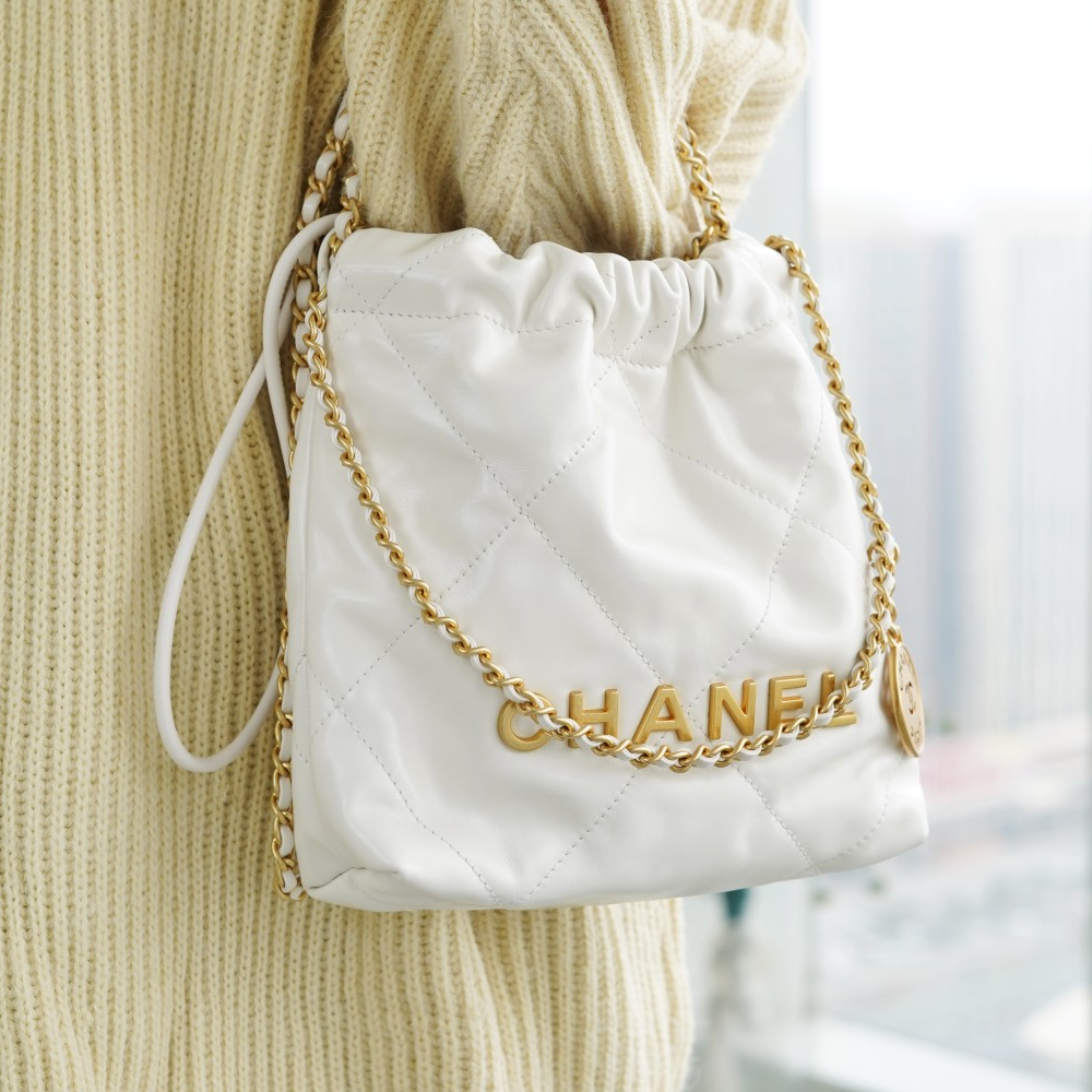 최고퀄 팬더샵 샤넬 미니 핸드백 샤이니 카프스킨 & 화이트