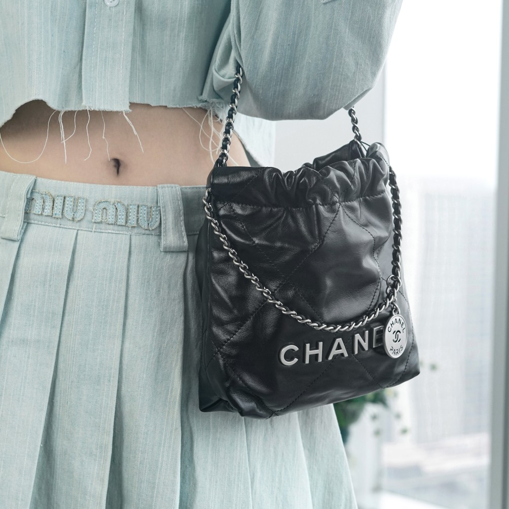 최고퀄 팬더샵 샤넬 미니 핸드백 샤이니 카프스킨 & 블랙