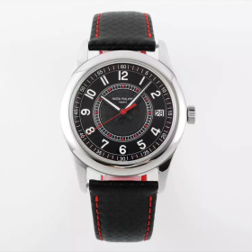 최고퀄 PP공장 파텍필립 칼라트라바 블랙 & 레드 다이얼 40mm 6007G